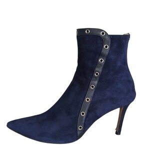 Cavallini suede Elegant Navy Blue Ankle Boots